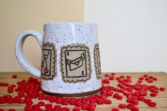 12. Love Letter Mug - Speckled