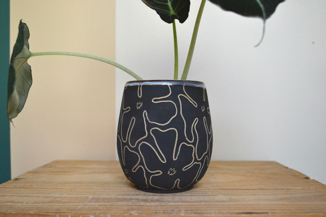 Freehand Florals Vase